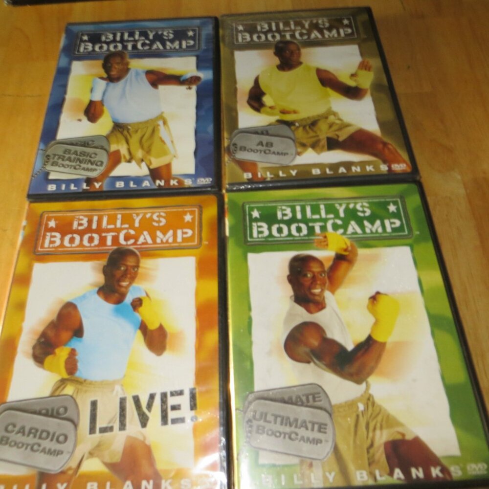 0412E Billy Banks 4pc Billy's Bootcamp Exercise CDs
